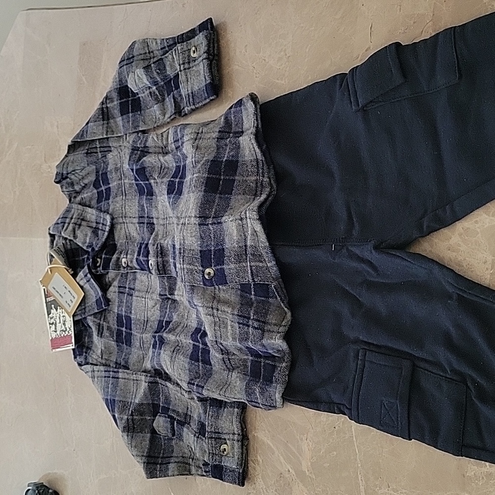 Boys Football Flannel Set